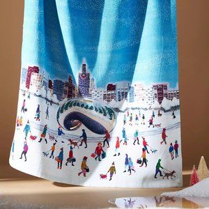CHICAGO Holiday in the City Dish Towel - Anthropologie - 2023